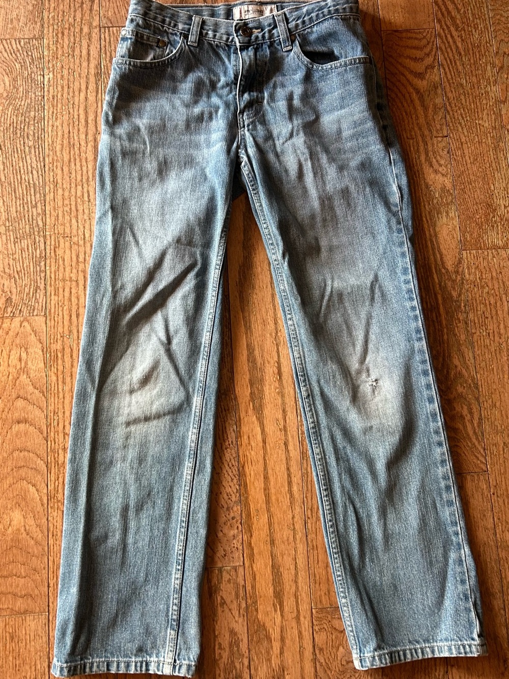 Boys Light Blue Straight-Leg Jeans size 14R